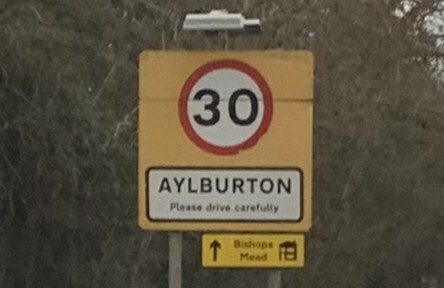Aylburton village sign – electricians covering Aylburton near Lydney