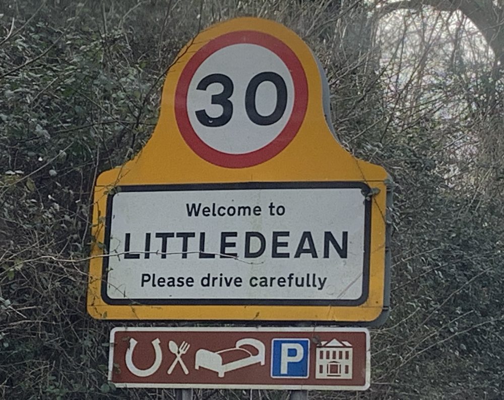 Welcome to Littledean sign – electricians covering Littledean and Cinderford