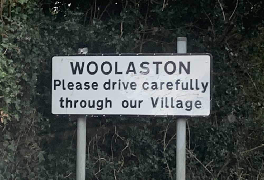 Woolaston village sign – electricians covering Woolaston, Tidenham and Tutshill
