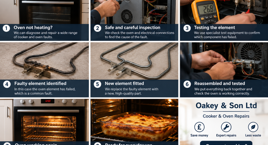 Oven fault repair