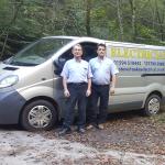 Local electrician carrying out a small electrical job neatly in a tidy home in the Forest of Dean